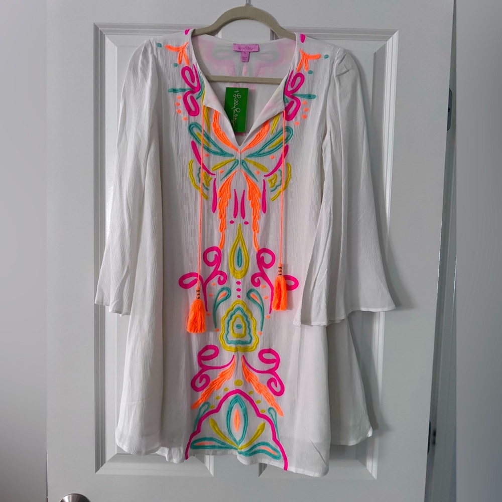NWT Lilly Pulitzer Ellie Tunic Dress SZ XS Resort White - Picture 6 of 14